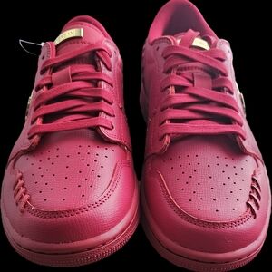Luxurious Red Leather Men's Shoes